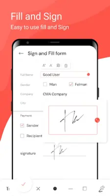 PDF Editor - Read, Fill & Sign android App screenshot 3